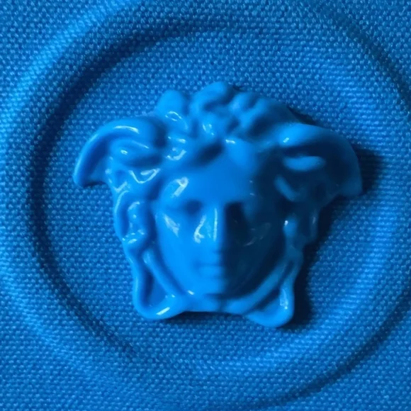 Versace La Medusa Blue Women's Canvas Logo Tote RETAIL $1922 (COA incuded) - Picture 13 of 14